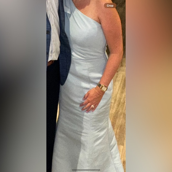 Amsale sierra dress in ice blue! - Picture 2 of 4